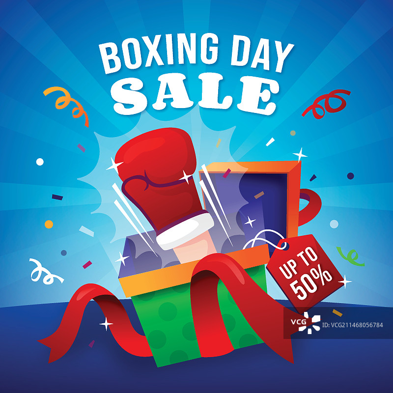 渐变风格的节礼日促销插画图片素材