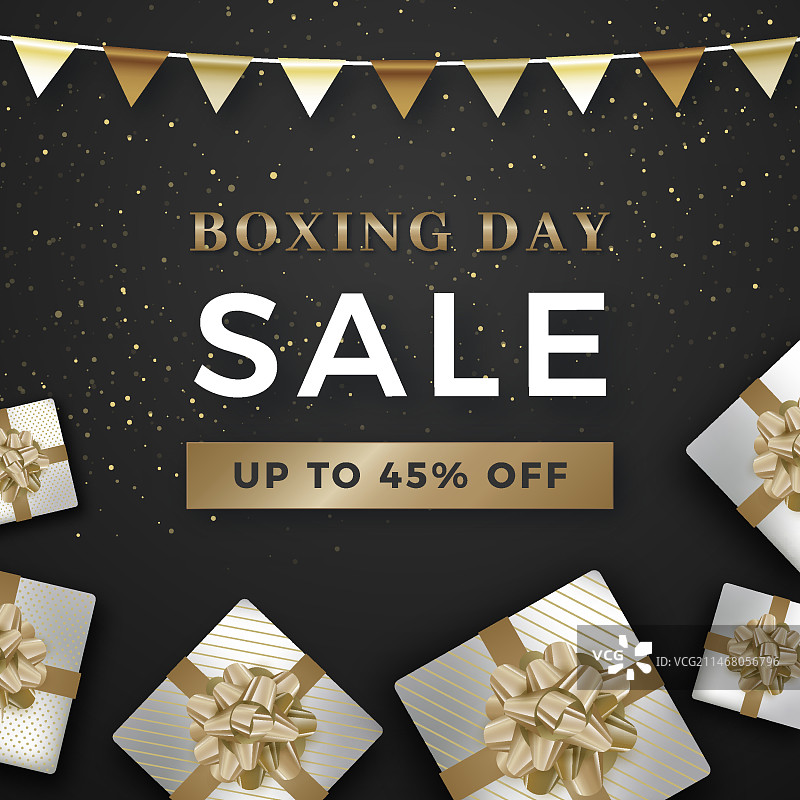 逼真的节礼日促销插画图片素材