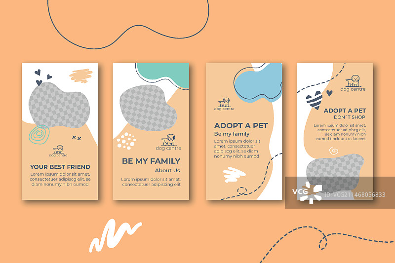 领养宠物Instagram快拍合集图片素材