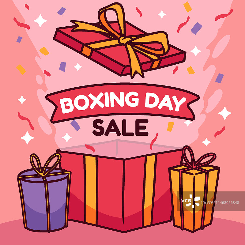 手绘节礼日促销插画图片素材