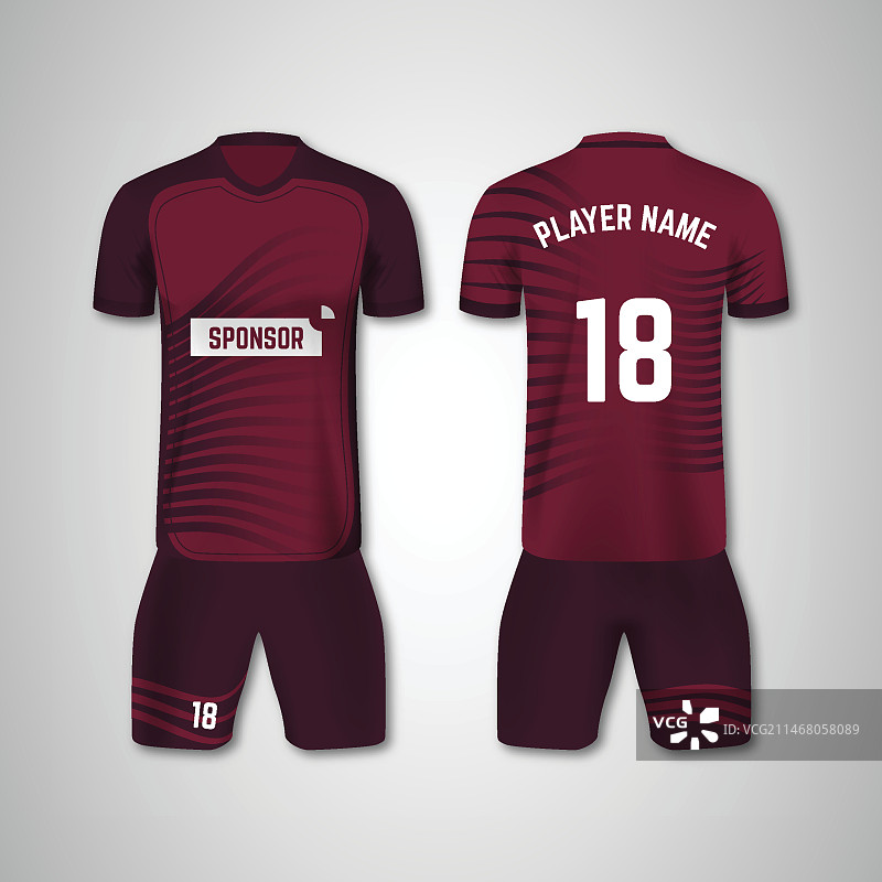 足球队服前后背包图片素材