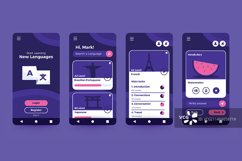 学习语言的App图片素材