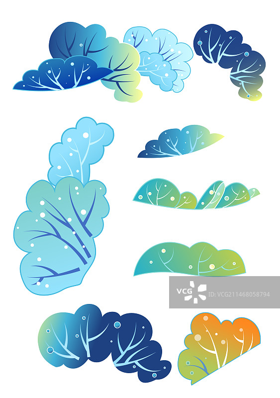 矢量插画植物丛图片素材