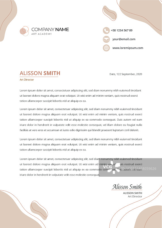 信头模板图片素材