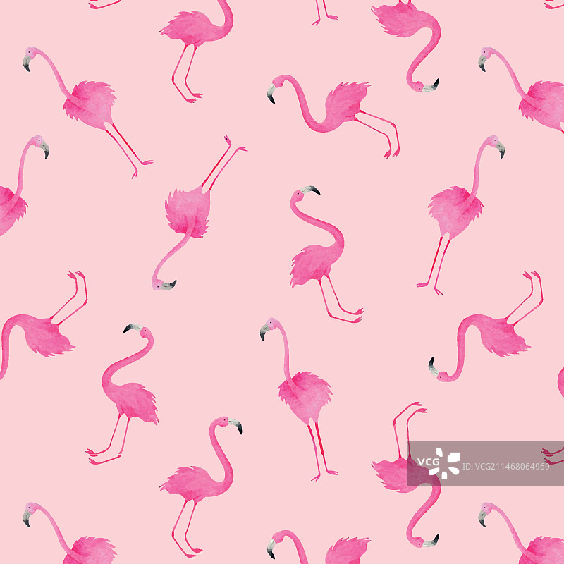 粉色火烈鸟图案图片素材