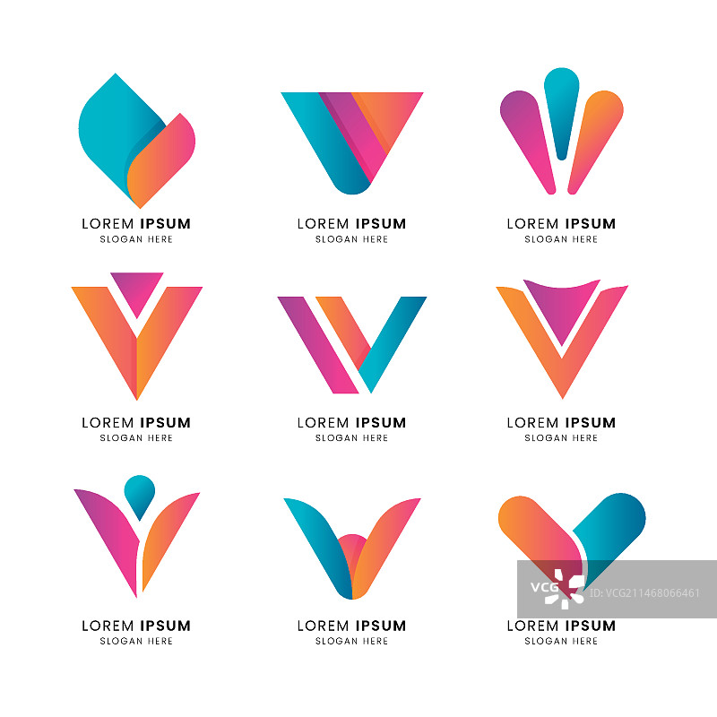 V 标志合集图片素材