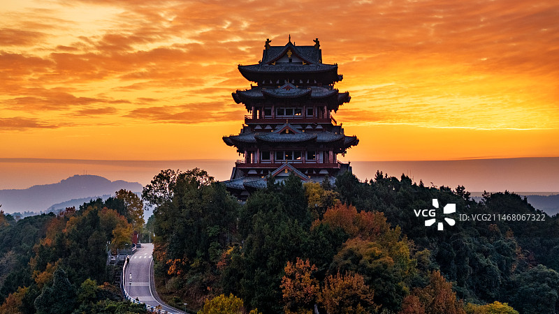 巴中飞霞阁图片素材