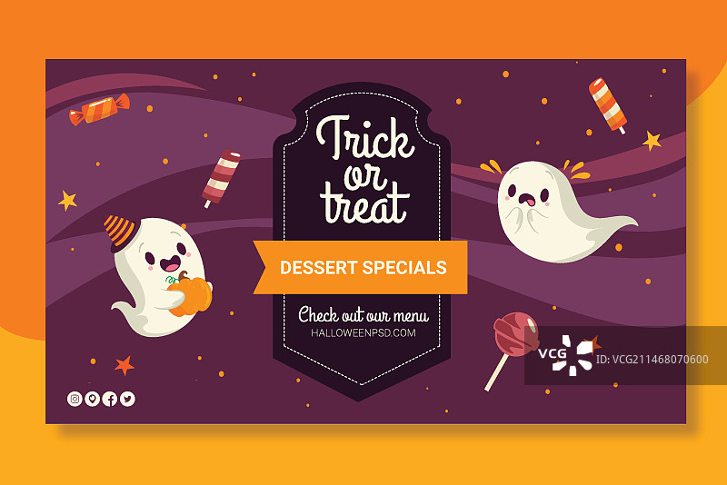 万圣节banner模板图片素材