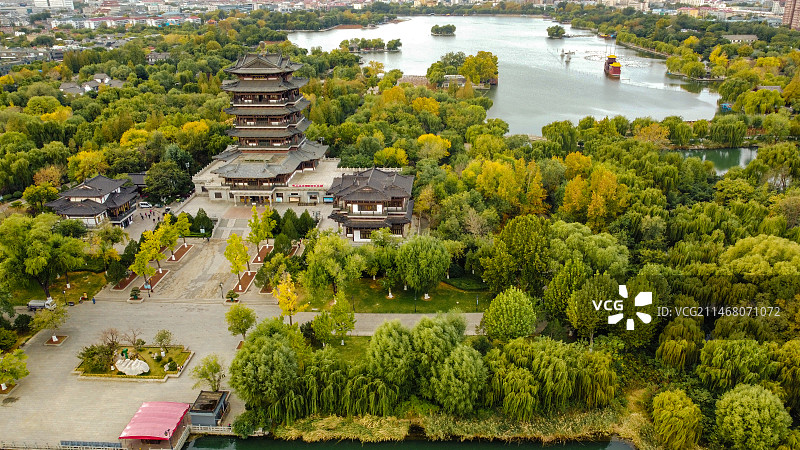 明湖秋色图片素材