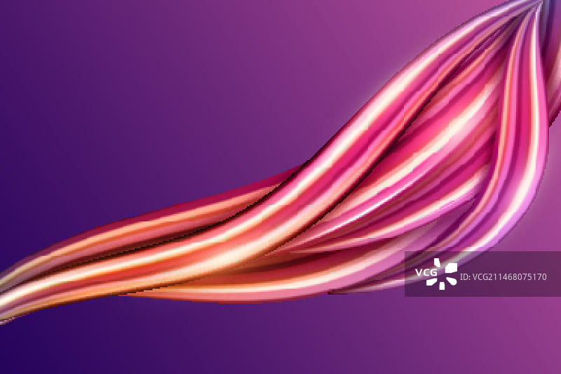 紫色背景上的粉色流动效果图片素材