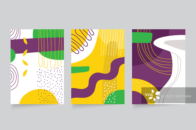 抽象手绘图形封面图片素材