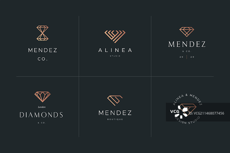 钻石Logo模板设计图片素材