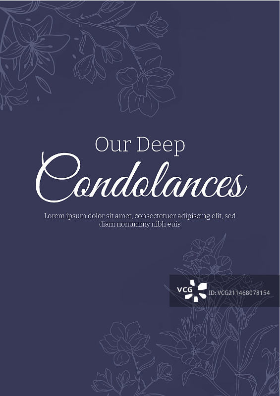 手绘慰问卡模板图片素材