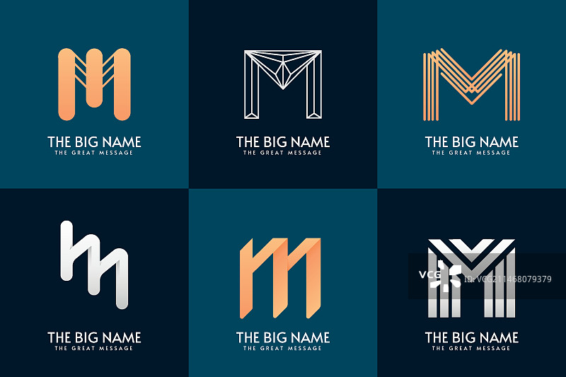 M字母Logo合集设计图片素材