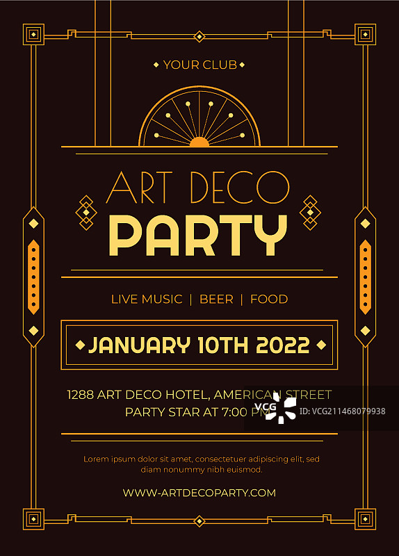 扁平风格装饰艺术海报图片素材