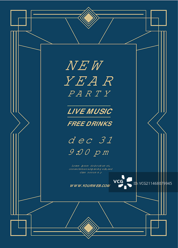 扁平风格装饰艺术海报图片素材