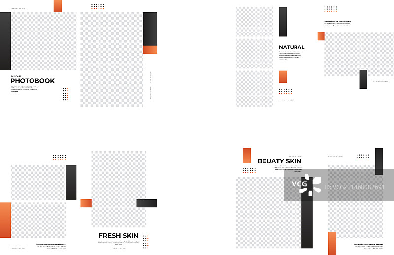 渐变影集模板设计图片素材