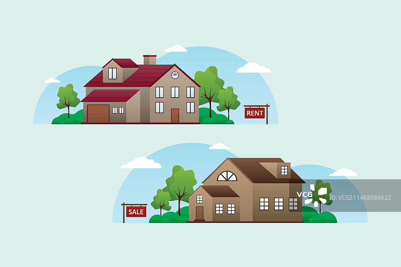 待售房屋设计图片素材