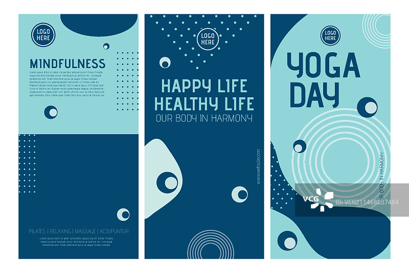 带有照片的瑜伽课程Instagram故事模板图片素材