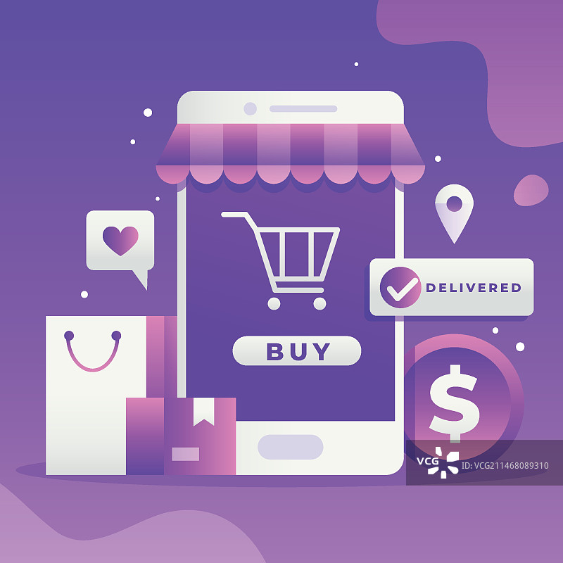 在线购买概念图片素材