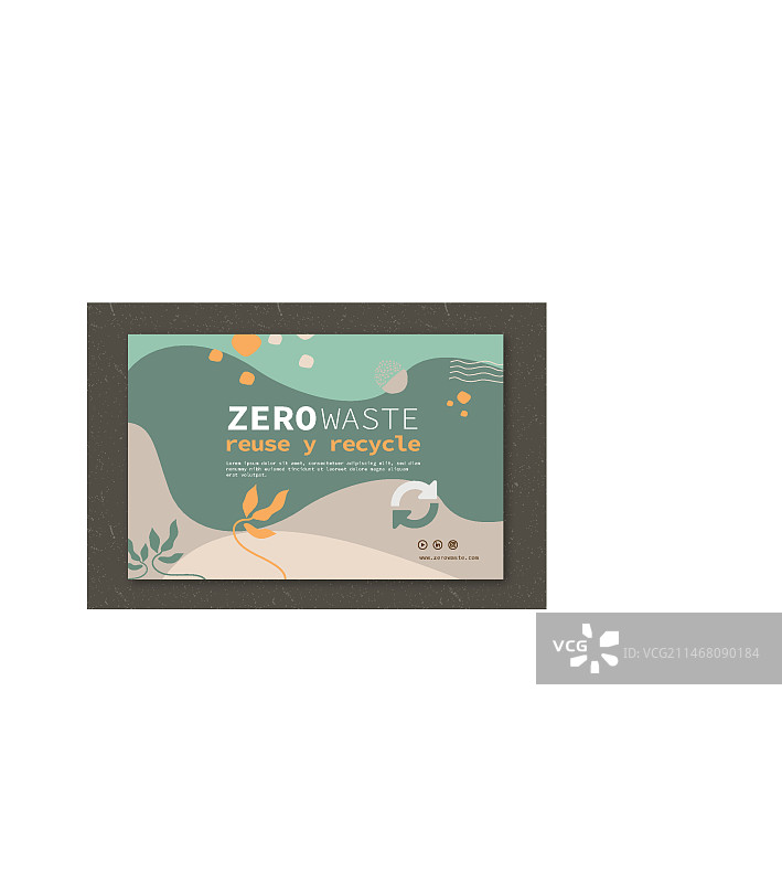 零浪费横幅模板图片素材