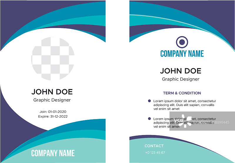 商务ID卡模板图片素材