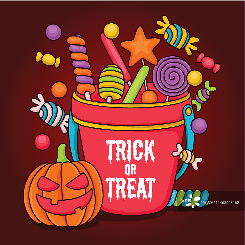 手绘万圣节包概念图片素材