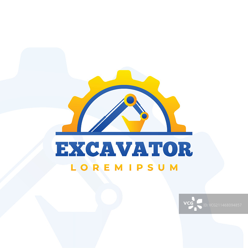 挖掘机标志图片素材