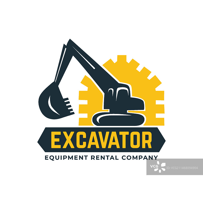 挖掘机标志图片素材
