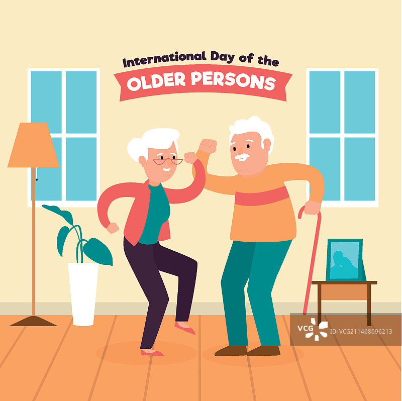 丰富多彩的国际老年人日图片素材