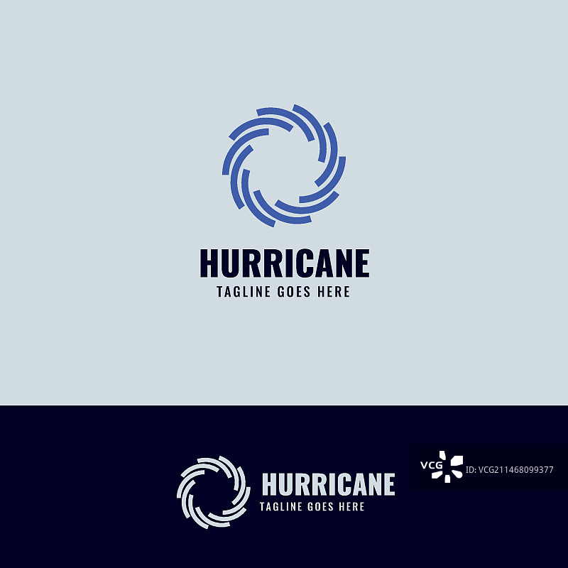 扁平风格飓风logo模板图片素材