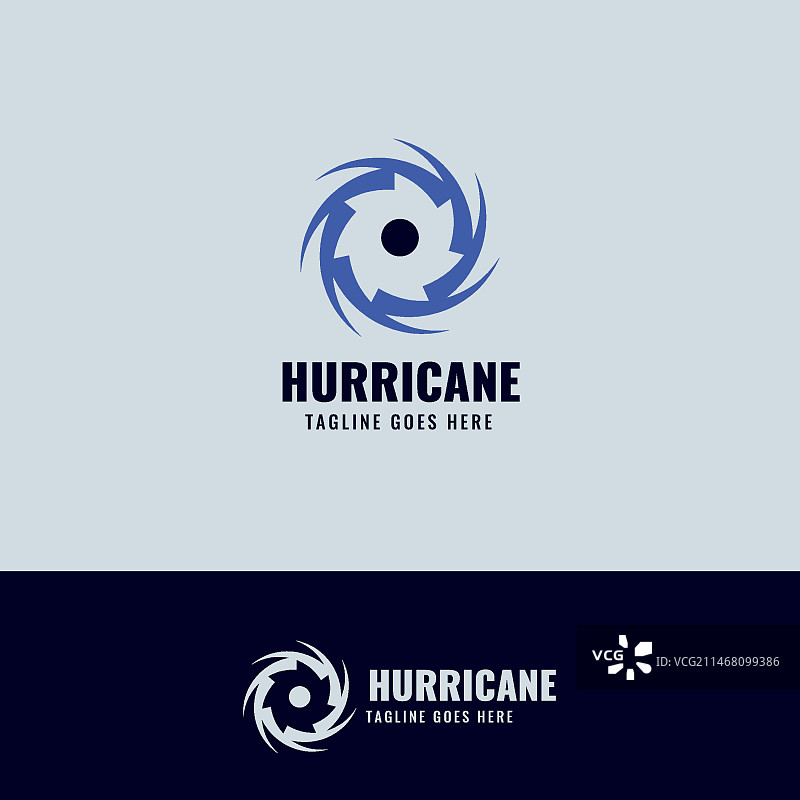 扁平风格飓风logo模板图片素材