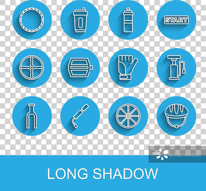 自行车前叉气筒车轮头盔脚踏等图片素材