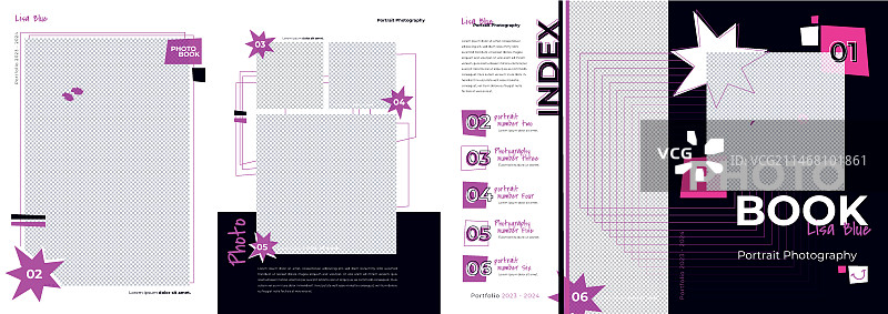 手绘相册模板图片素材
