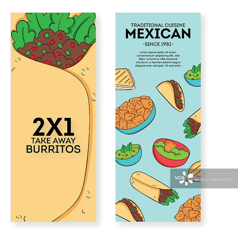 墨西哥餐厅banner模板图片素材