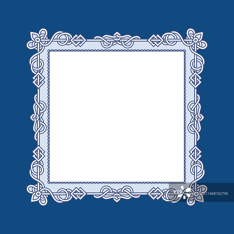 手绘凯尔特边框设计图片素材