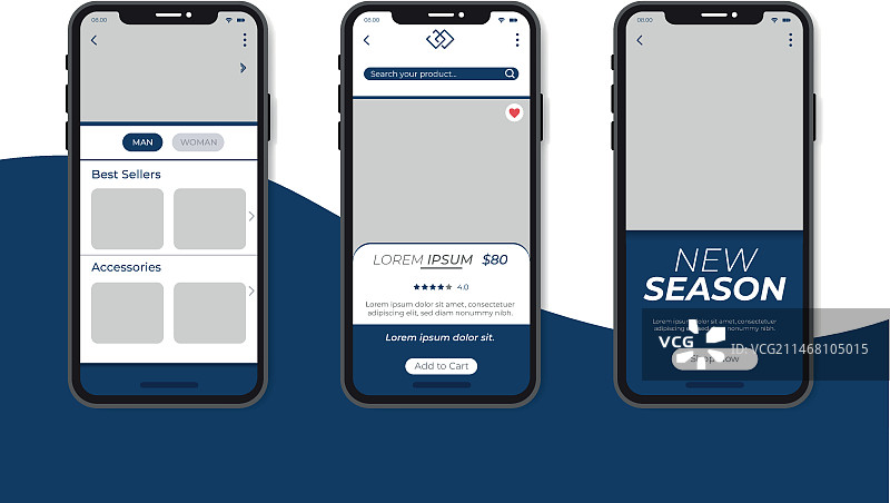 时尚购物App合集图片素材