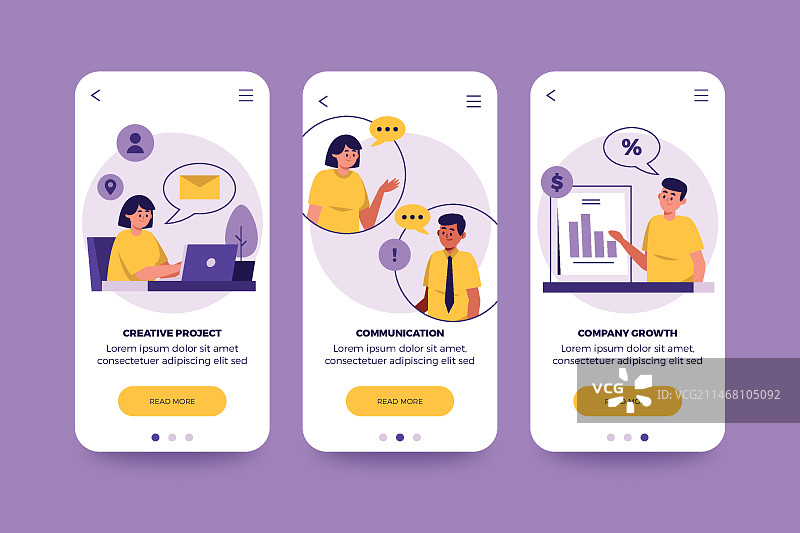 不同的App概念合集图片素材