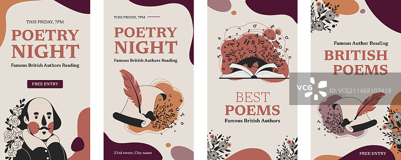 手绘读书俱乐部Instagram快拍图片素材