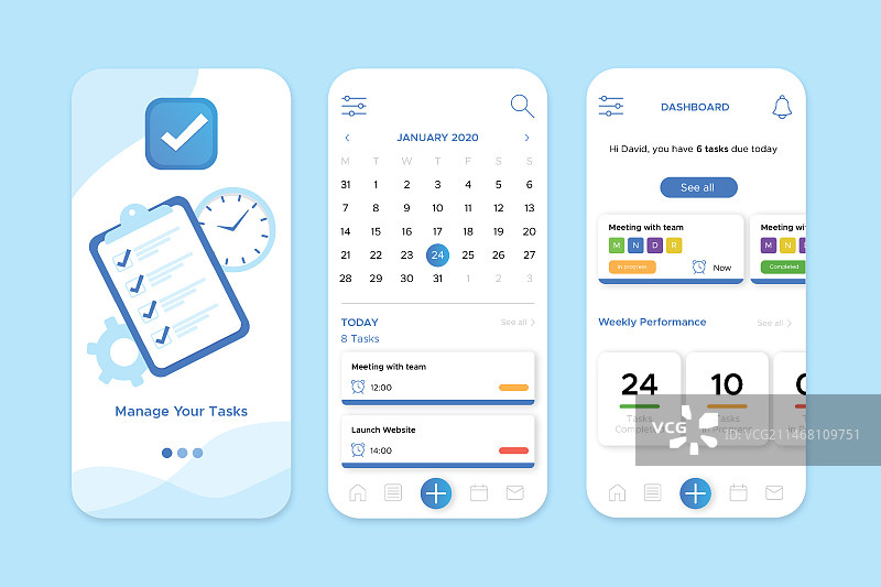 任务管理App界面图片素材