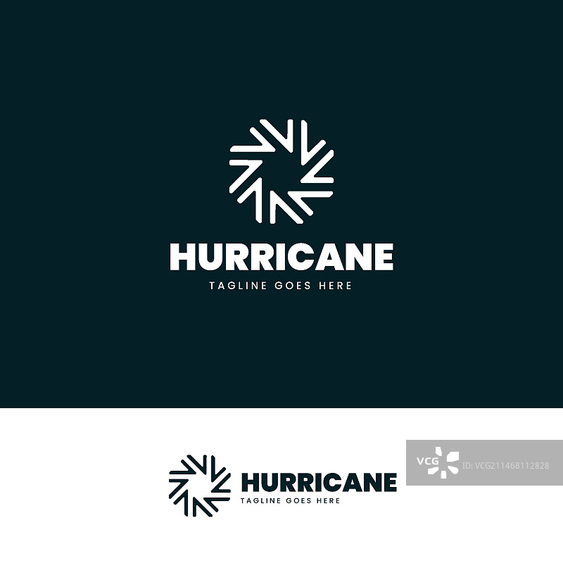 扁平风格飓风logo模板图片素材