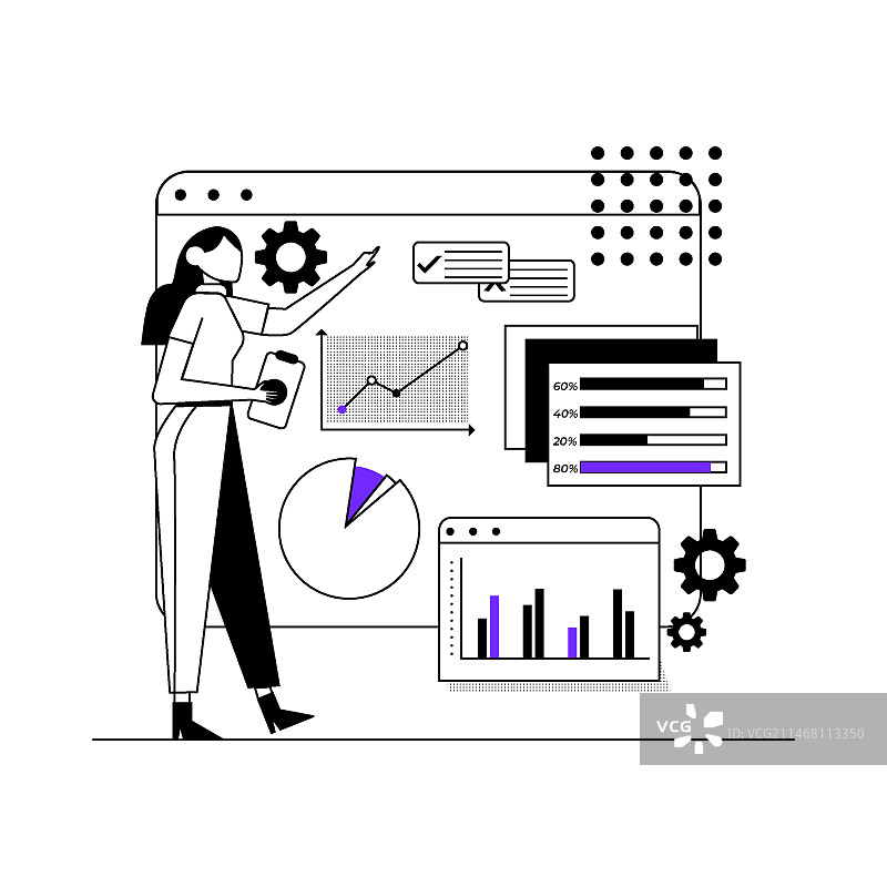商业数据信息图概念图片素材