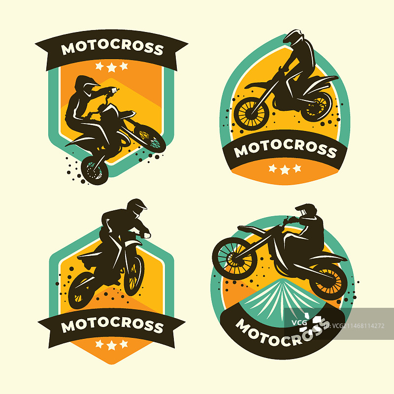 越野摩托车Logo合集图片素材