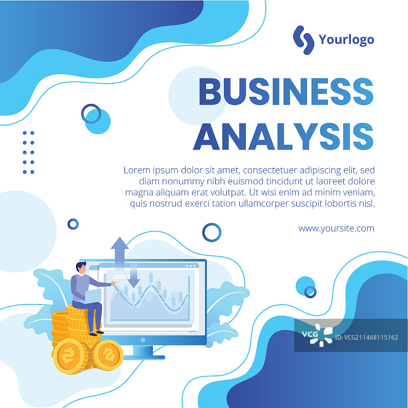 通用商务宣传单（方形）图片素材