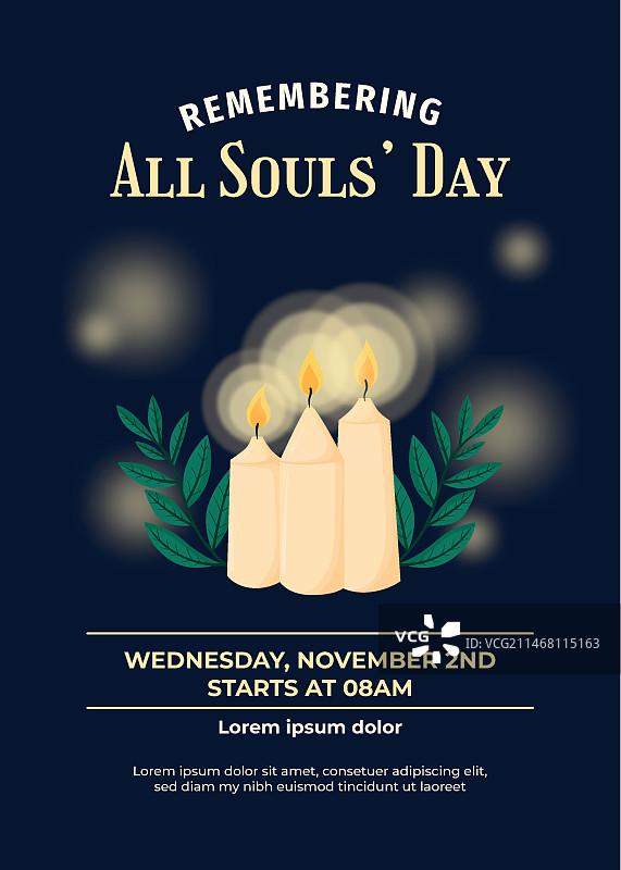 追思节竖版海报模板图片素材