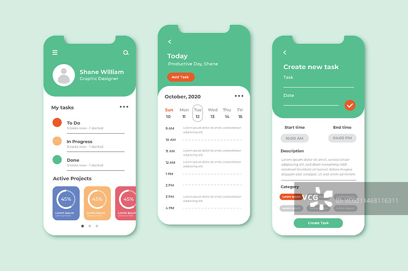任务管理App界面图片素材