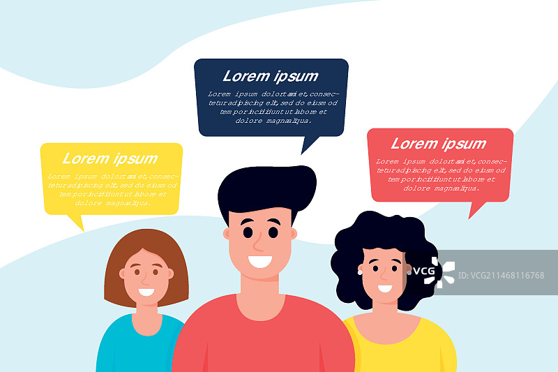 对话气泡信息图图片素材