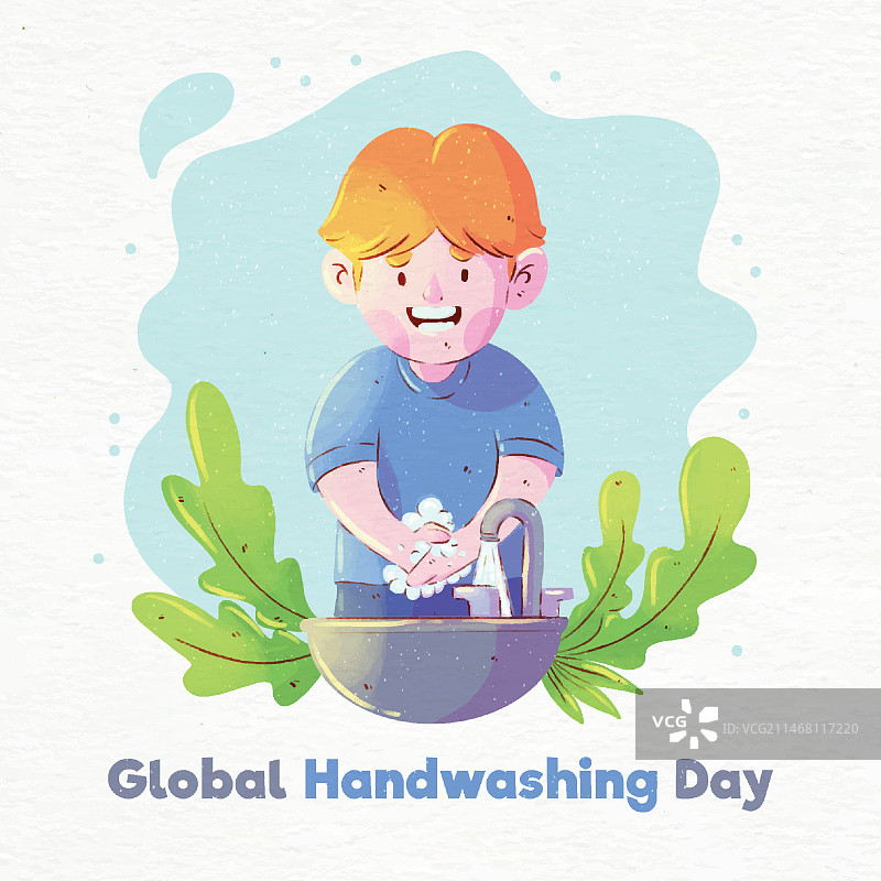 全球洗手日概念图片素材
