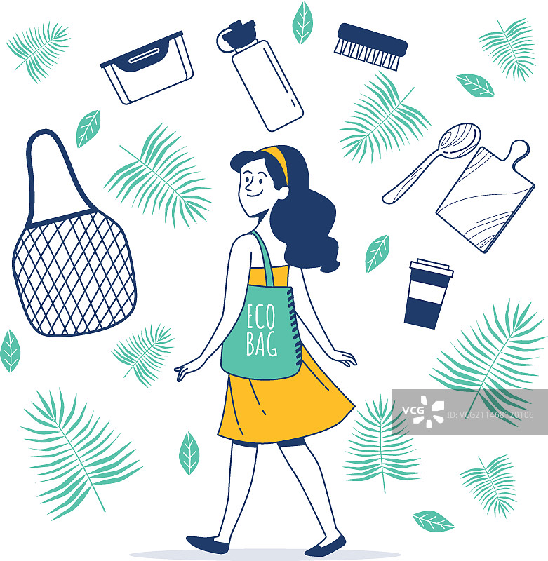 零浪费理念图图片素材