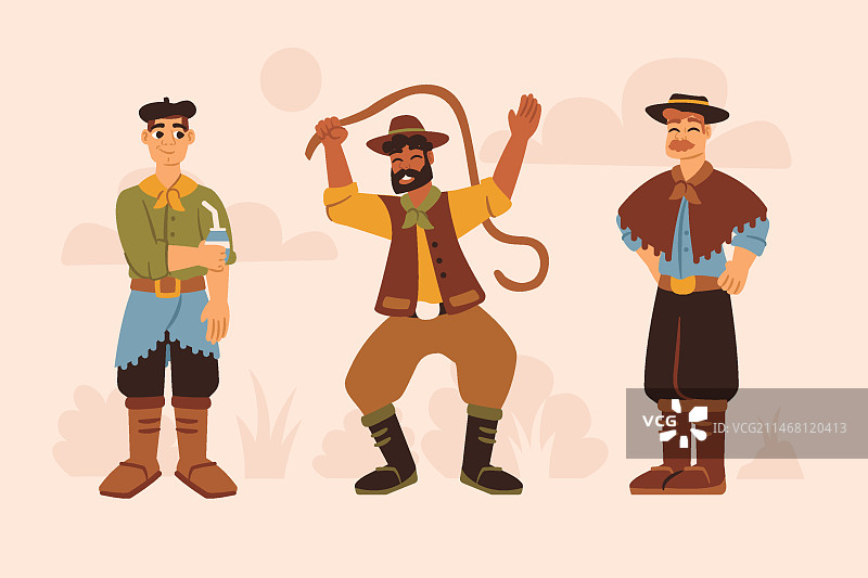 手绘高乔人角色合集图片素材